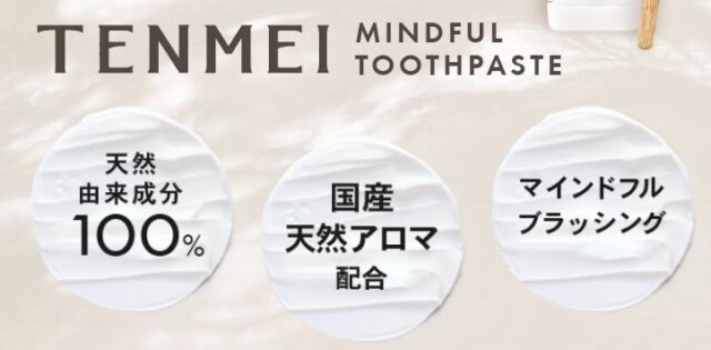 TENMEI MINDFUL TOOTH PASTE 特徴